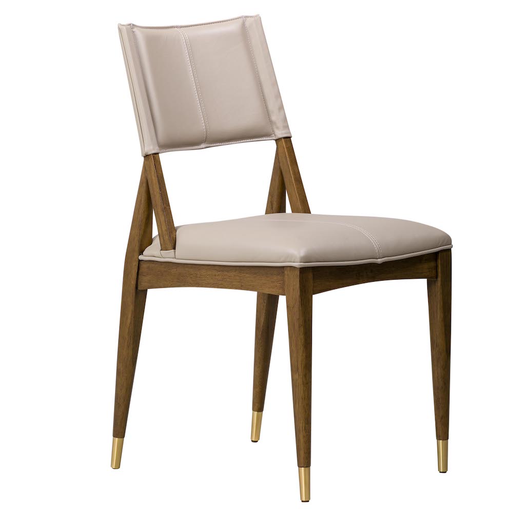 Alder and tweed top dining chairs